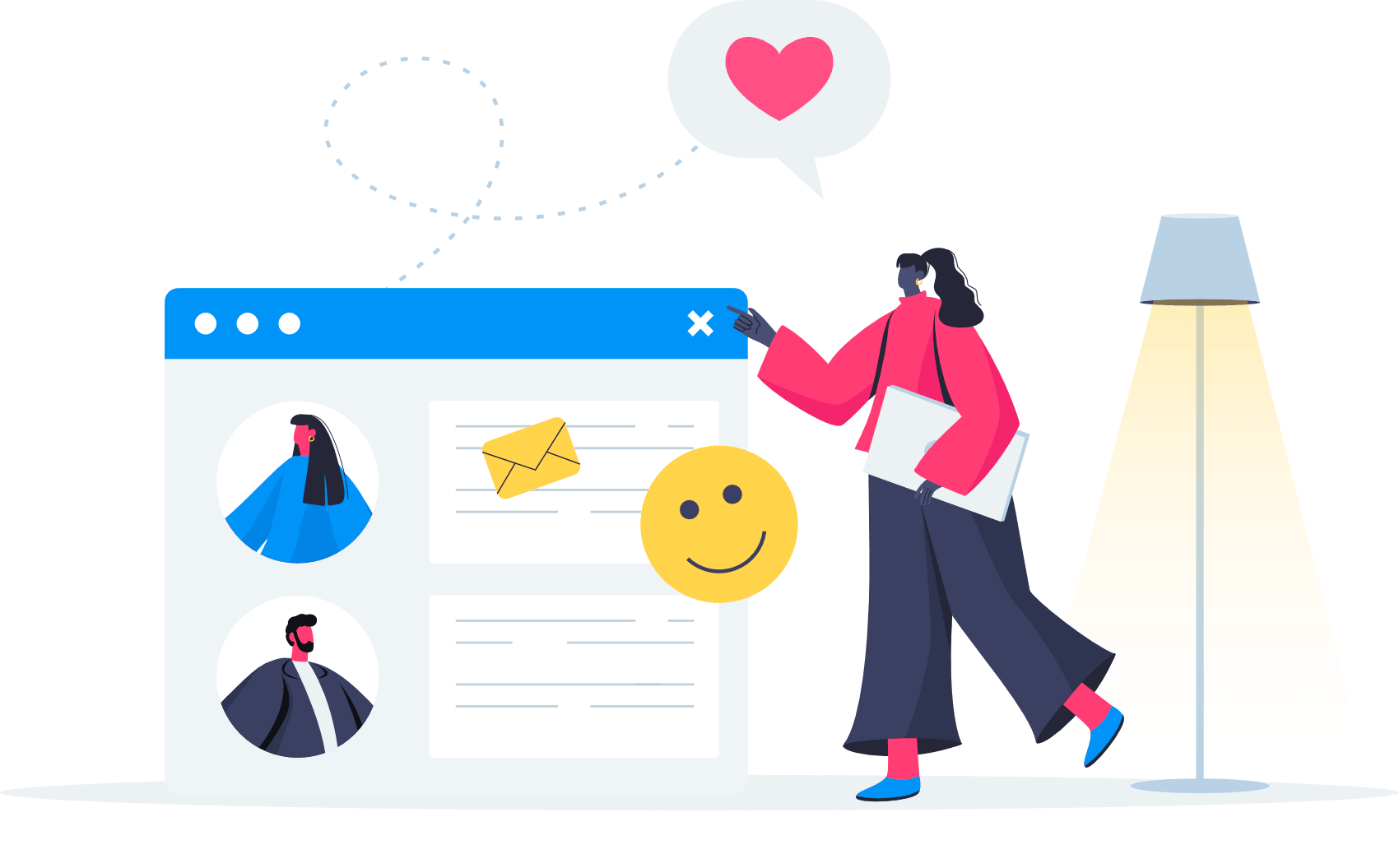 illustration of web design agency vietnam