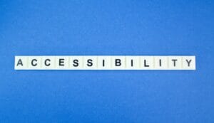 letters of the alphabet with the word accessibility