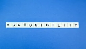 letters of the alphabet with the word accessibility